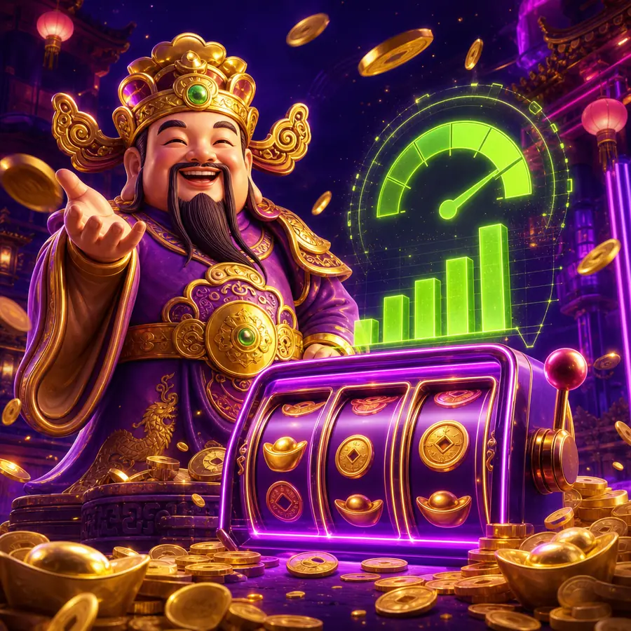 Ilustrasi edukasi untuk Lucky Fortune Cat Maxwin: Data Game, Simbol, dan Cara Baca Fitur